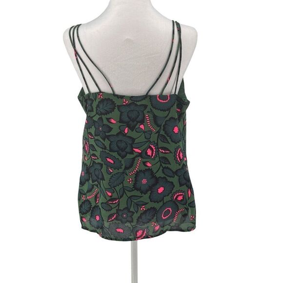 Anthropologie Skies are Blue Floral Print Tank Top Blouse Summer Vibes EUC Sz M - Picture 5 of 10